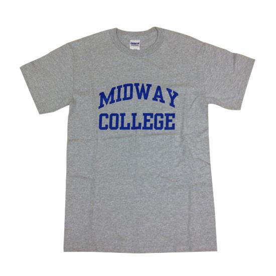 Midway College Collegiate Heather Grey Arch Tee