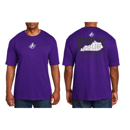 Asbury University Norfolk Short Sleeve T-Shirt - Purple