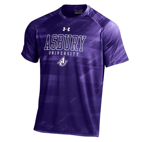 Asbury University Under Armour Purple Pattern T-Shirt