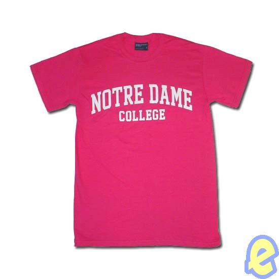 NDC Block Arch Tee- Hot Pink