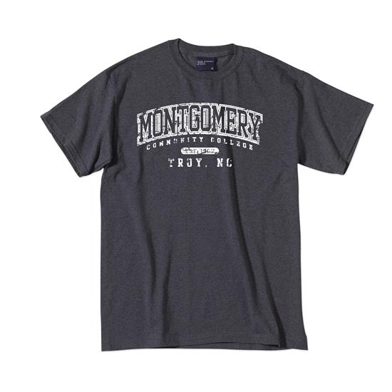 Montgomery Collegiate Arch T-Shirt - Heather Navy