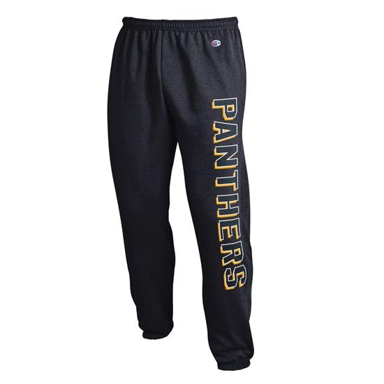 University of Wisconsin - Milwaukee Powerblend Banded Bottom Sweatpants-Black