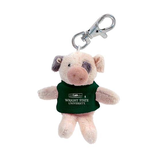 Wright State Wild Bunch Keytag Pig