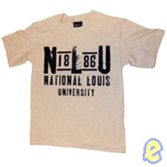 National Louis University 1886 T-Shirt Oatmeal
