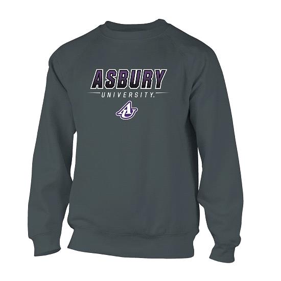 Asbury University Dark Gray Crew