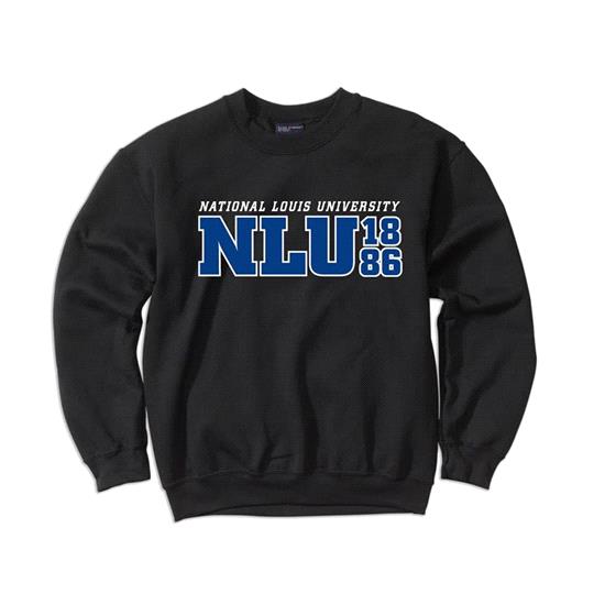 NLU 1886 Classic Fleece Crewneck Sweatshirt - Black