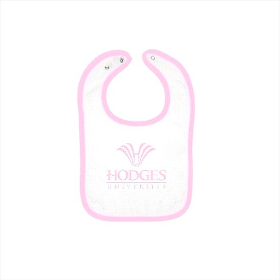 Hodges University Youth Logo Infant Bib - Pink