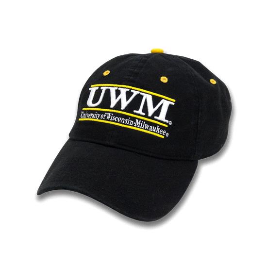 University of Wisconsin - Milwaukee Classic Bar Logo Hat - Black