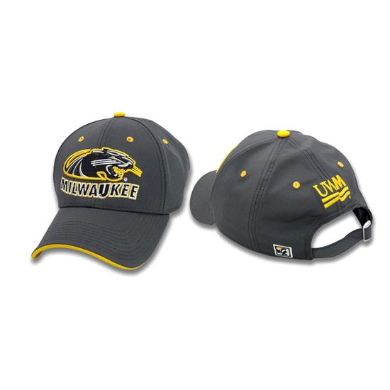 University of Wisconsin - Milwaukee Performer Panther Logo Hat - Graphite
