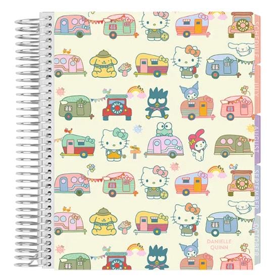 Erin Condren 7x9 Hello Kitty Happy Campers 2024 Academic Planner