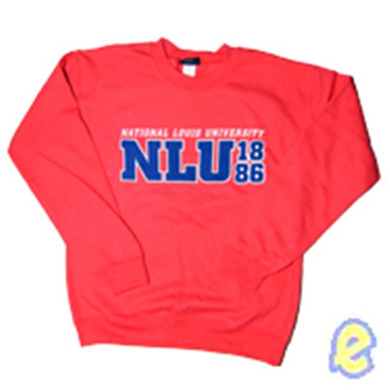 NLU 1886 Pink Crewneck Sweatshirt
