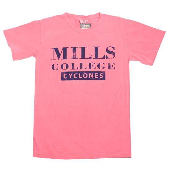 SALE - Mills College Short Sleeve Comfort Colors T-Shirt - Crunchberry