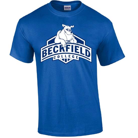 SALE - Beckfield College Arch Bulldog T-shirt - Royal