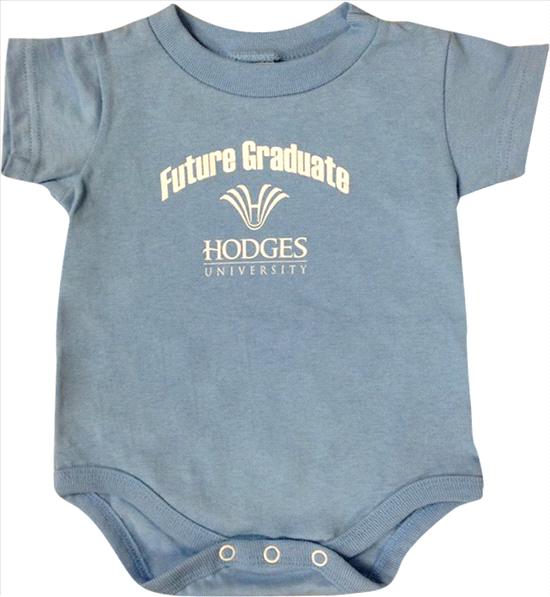 Hodges University Youth Logo Infant Creeper - Light Blue