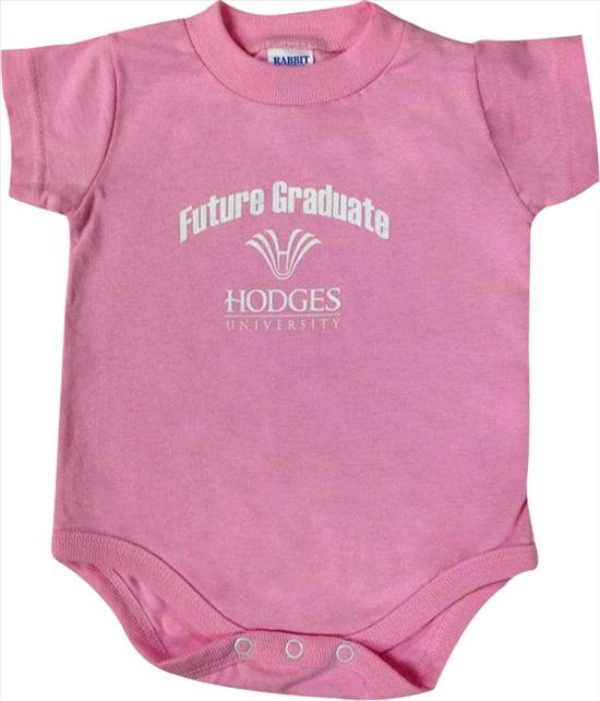 Hodges University Youth Logo Infant Creeper - Pink