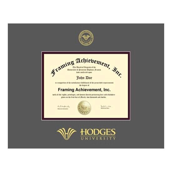 Hodges University Spirit Diploma Mat