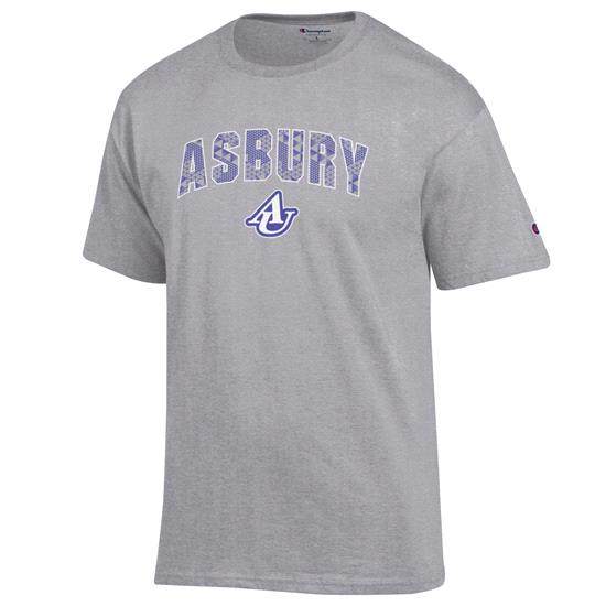 Asbury University Gray T-Shirt With Pattern Graphic