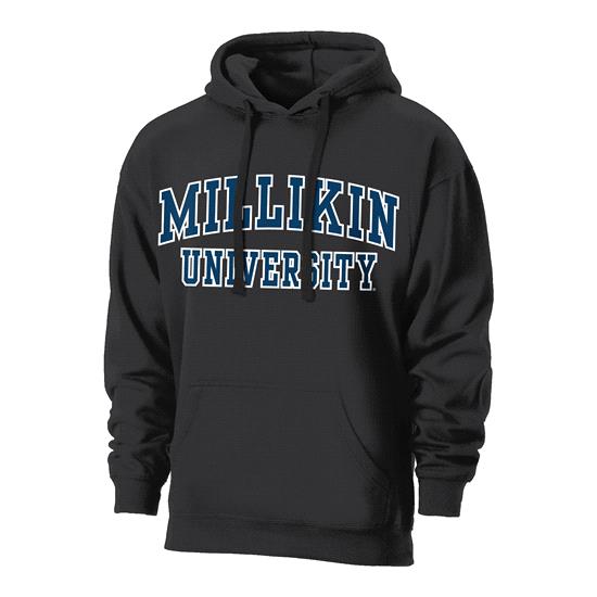 Millikin University Classic Arch Hooded Sweatshirt - Black