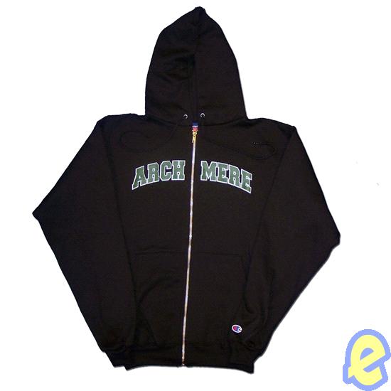 Archmere Black Full Zip Hoody