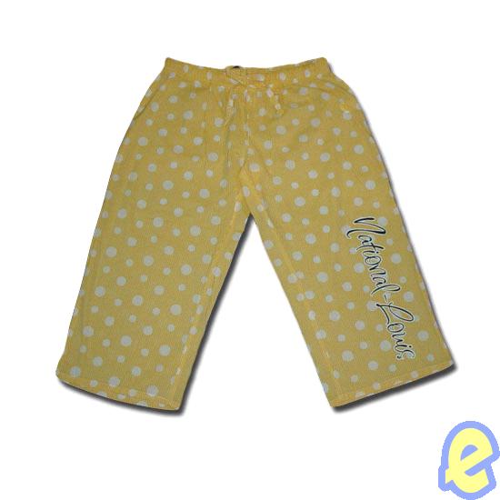 NLU Gold Pajama Capri Pants