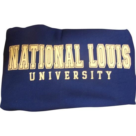 National Louis University Royal Sweatshirt Throw Blanket