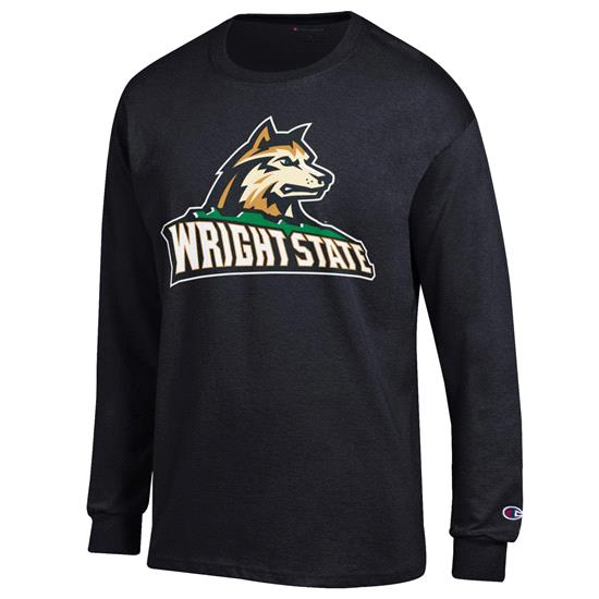 Men's Blue Wright State Raiders Hudson Denim Long Sleeve Button-Down Shirt