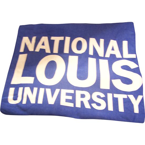 National Louis University Orchid Sweatshirt Throw Blanket