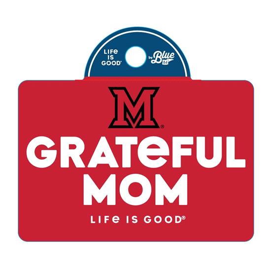 Blue 84 Grateful Mom Sticker
