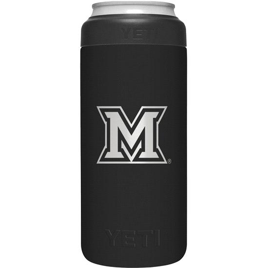 Yeti Miami University Black Can Colster