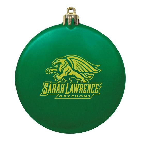 Sarah Lawrence Flat Shatterproof Ornament