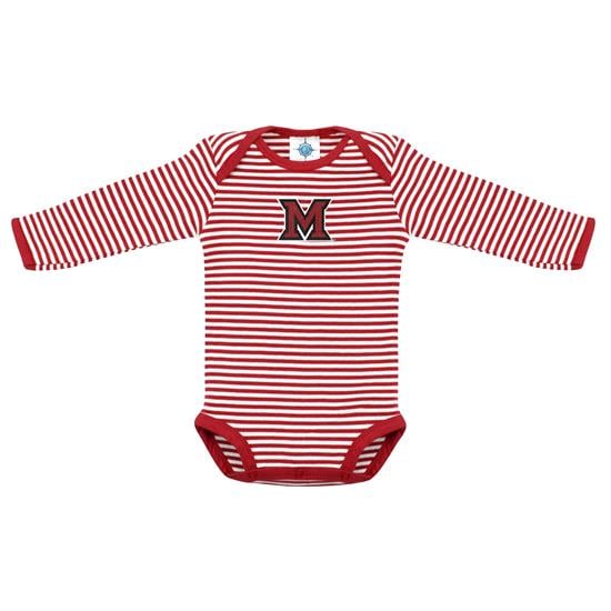 red and white striped bodysuit