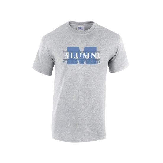 Millikin Alumni Short Sleeve T-Shirt - Heather Gray - CLEARANCE!