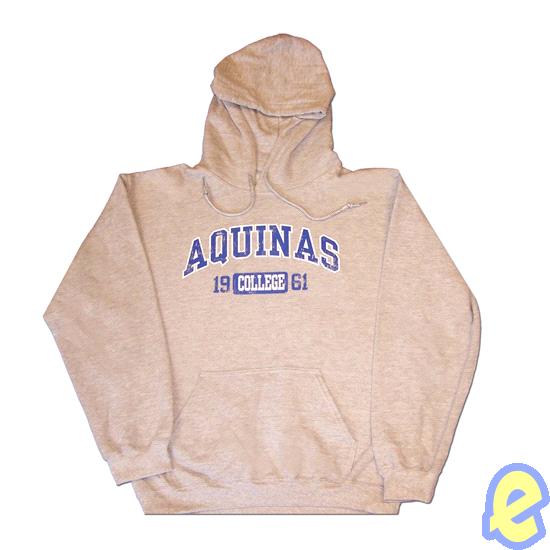 Aquinas College Distressed Logo Hooded Sweatshirt