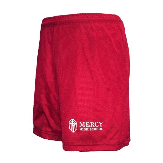 Mercy High School Gym Short - Red