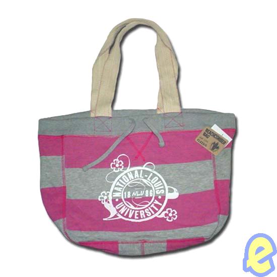 NLU Pink/Heather Stripe Beachcomber Bag