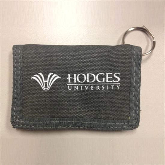 Hodges University Spirit ID Holder Canvas - Smoke