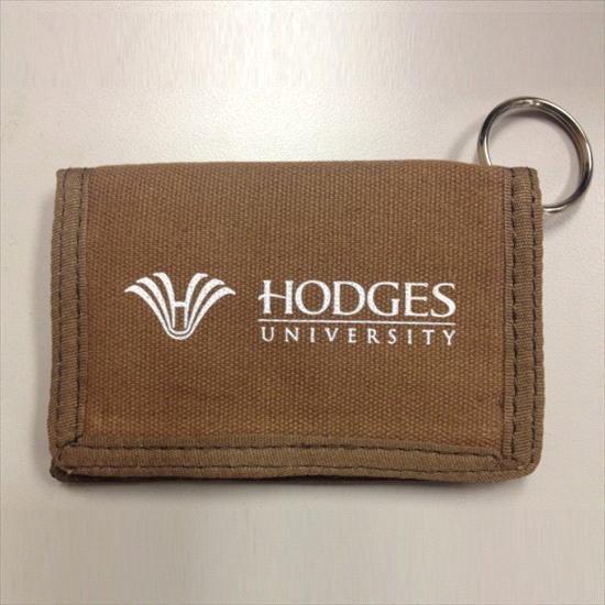 Hodges University Spirit ID Holder Canvas - Brown