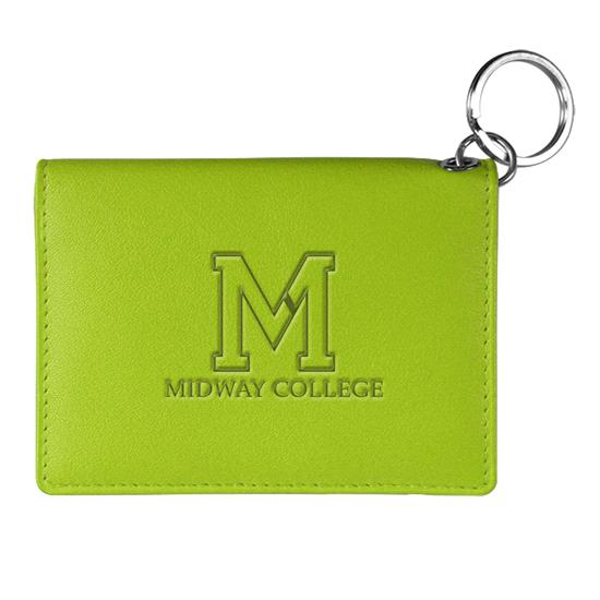 Leaf Leather Midway College ID Holder