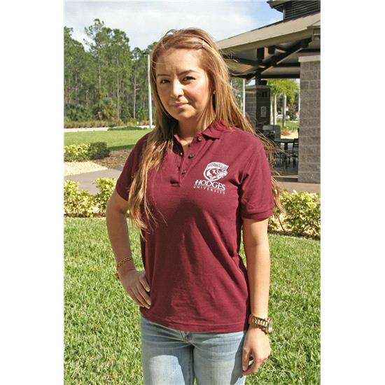 Hodges University Polo Ladies Panther - Maroon