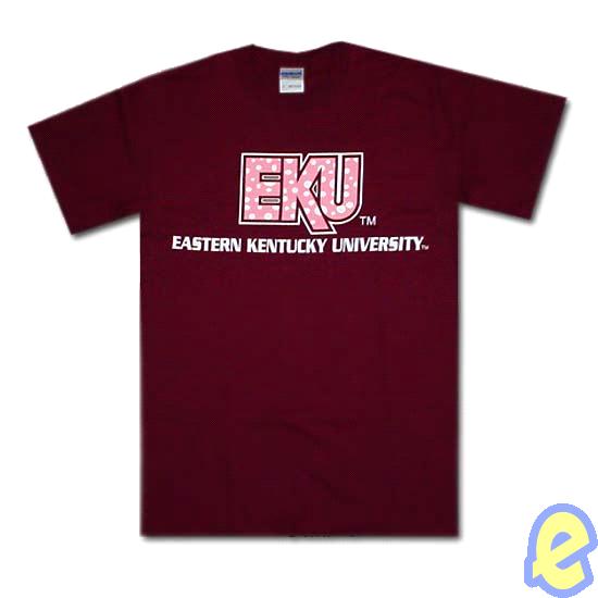 EKU Polka Dots Maroon T-Shirt