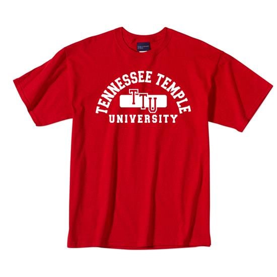 Tennessee Temple University Classic Red Tee