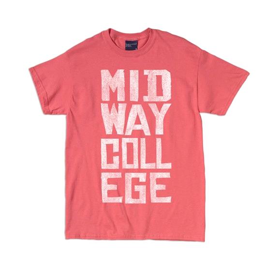 Midway College Oversized Tee Coral