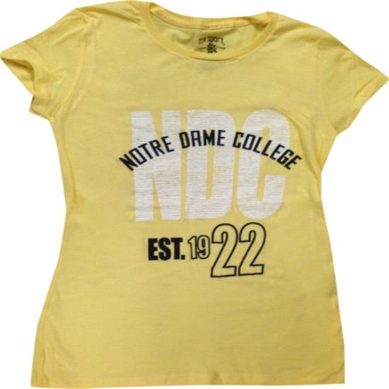 SALE - NDC Ladies Established Short Sleeve T-Shirt - Banana