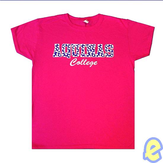 Aquinas College Polka Dots Pink T-Shirt