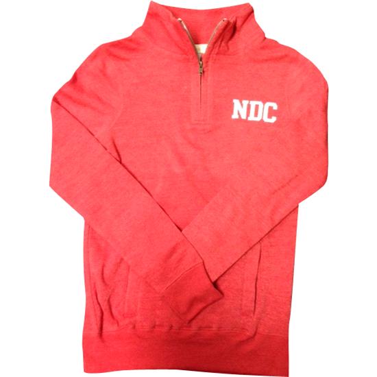 SALE - NDC Ladies Half-Zip Pullover - Sunbeam Red
