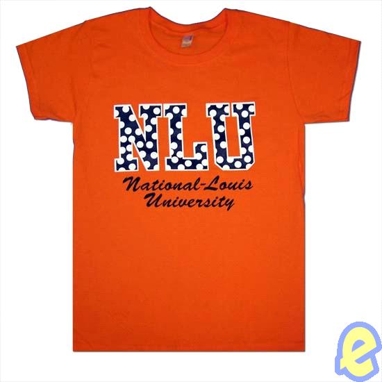 NLU Orange Polka Dot Tee