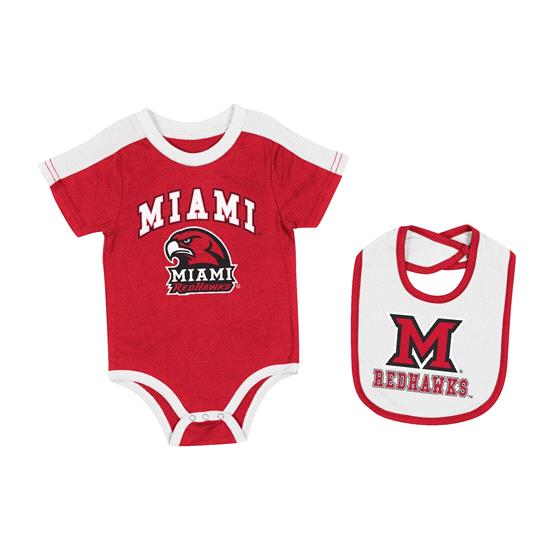 Miami Infant Miami U Onesie and Ibis Bib Set – allCanes