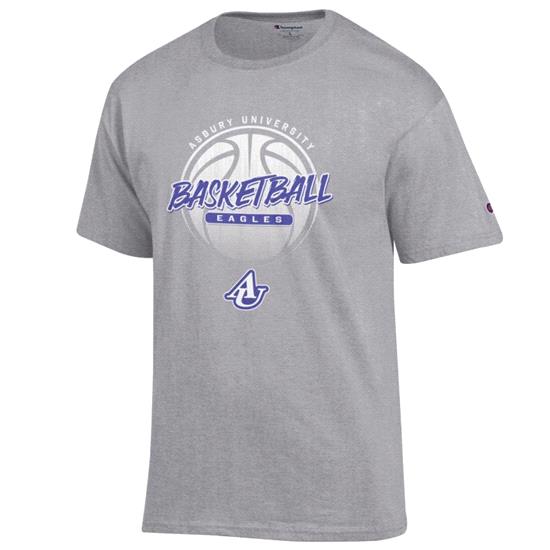 Asbury University Basketball Short Sleeve T-Shirt - Grey