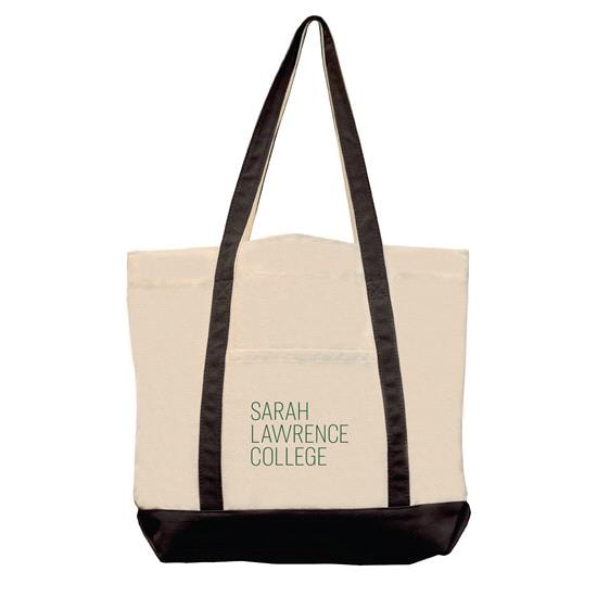 Sarah Lawrence Canvas Zippered Tote