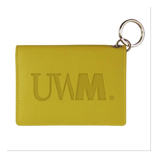 University of Wisconsin - Milwaukee Snap Leather ID Holder - Banana